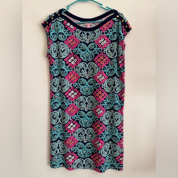 Lilly Pulitzer Robyn Shift Dress Behind The Gates - Picture 2 of 7